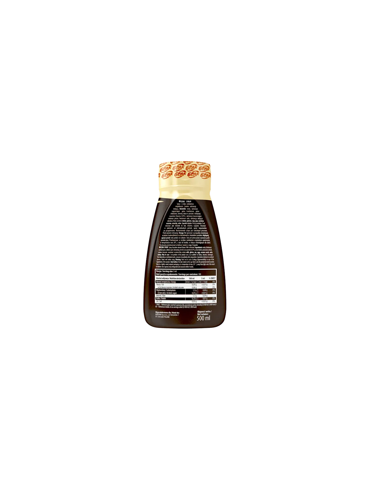 Syrup ZERO Chocolate-Almond - 500ml