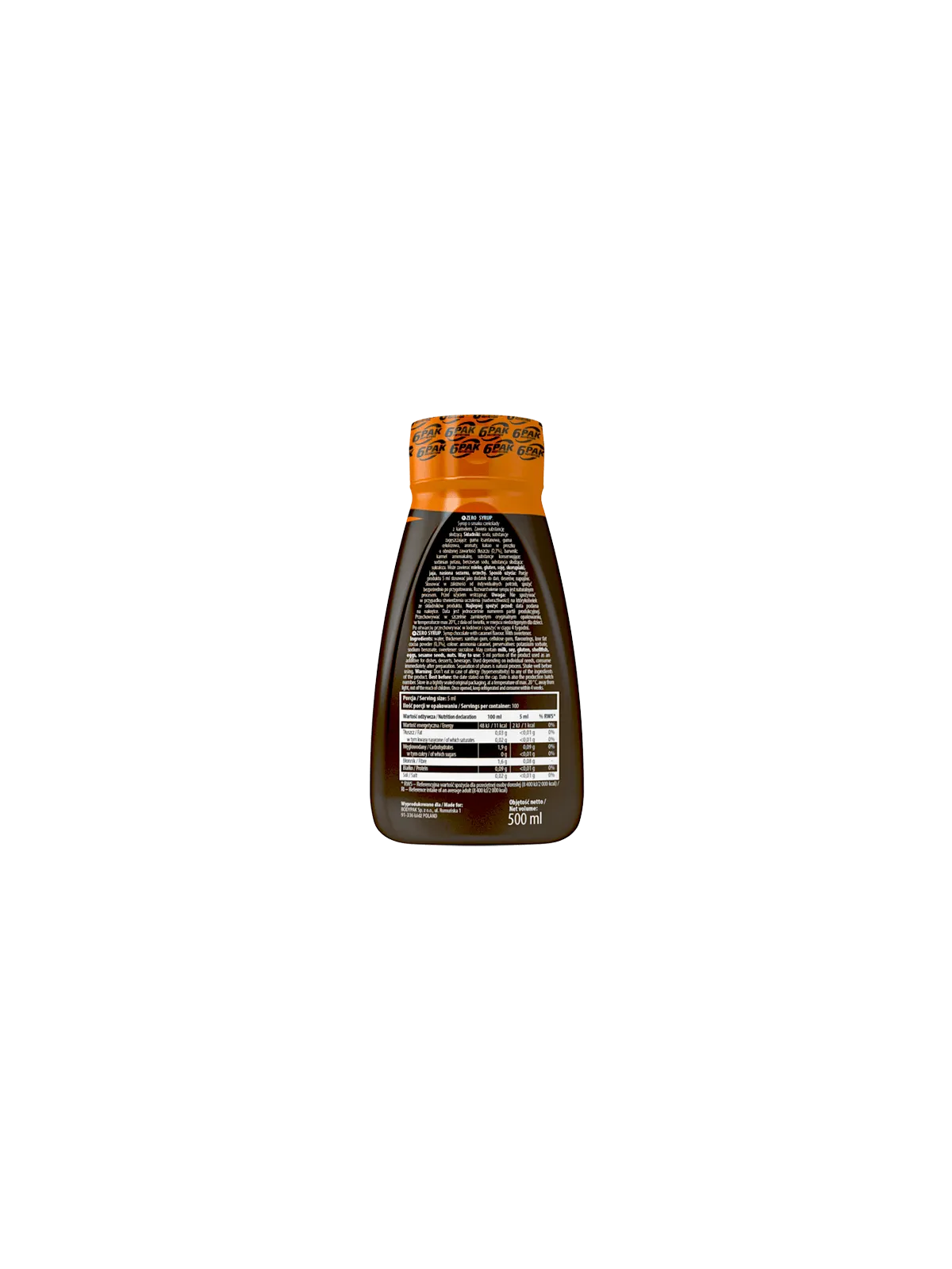 Syrup ZERO Chocolate-Caramel - 500ml