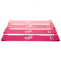 Zestaw taśm do ćwiczeń - RESISTANCE BANDS MINI SET 01 Pink Zestaw taśm do ćwiczeń - RESISTANCE BANDS MINI SET 01 Pink
