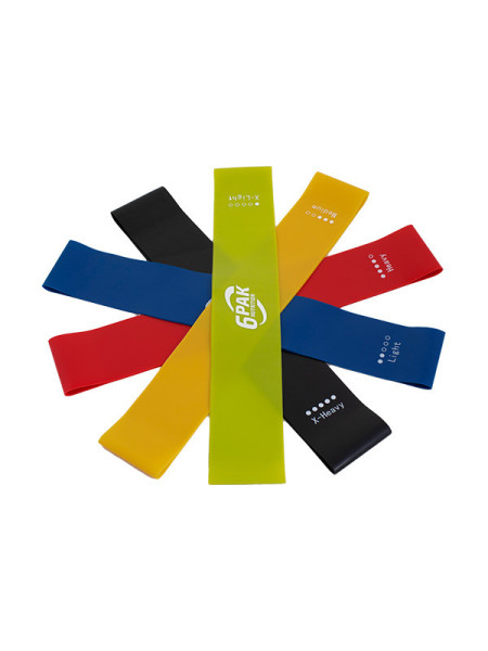 Zestaw taśm do ćwiczeń - RESISTANCE BANDS MINI SET 03 Multicolor Zestaw taśm do ćwiczeń - RESISTANCE BANDS MINI SET 03 Multicolor