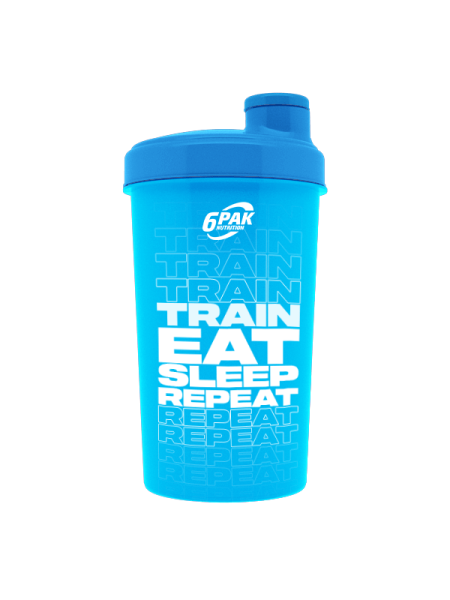 Shaker Niebieski Neonowy 700 ml - TRAIN EAT SLEEP REPEAT - 1 szt. Shaker Niebieski Neonowy 700 ml - TRAIN EAT SLEEP REPEAT - 1 szt.