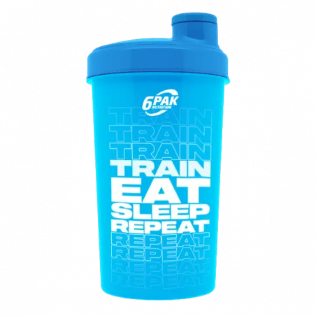 Shaker Niebieski Neonowy 700 ml - TRAIN EAT SLEEP REPEAT - 1 szt.