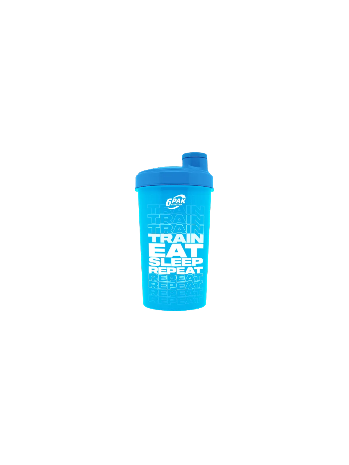 Shaker Niebieski Neonowy 700 ml - TRAIN EAT SLEEP REPEAT - 1 szt.