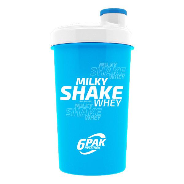 Shaker Niebieski Neonowy 700 ml - MILKY SHAKE WHEY - 1 szt.