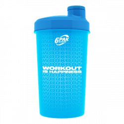 Shaker Niebieski Neonowy 700 ml - WORKOUT IS HAPPINESS - 1 szt.