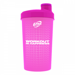 Shaker Różowy Neonowy 700 ml - WORKOUT IS HAPPINESS - 1 szt. Shaker Różowy Neonowy 700 ml - WORKOUT IS HAPPINESS - 1 szt.
