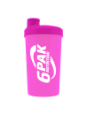 Shaker Różowy Neonowy 700 ml - WORKOUT IS HAPPINESS - 1 szt.