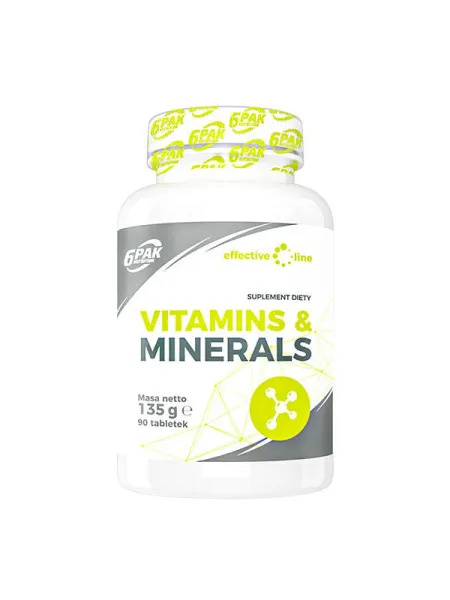 Vitamins & Minerals - Witaminy i minerały w tabletkach - 90 tabl.