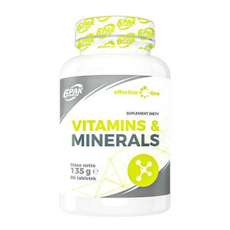 Vitamins & Minerals - Witaminy i minerały w tabletkach - 90 tabl.