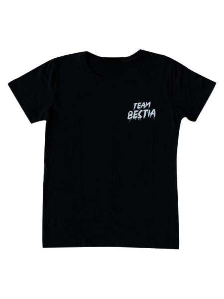 Damski T-shirt TEAM BESTIA Czarno-biały Damski T-shirt TEAM BESTIA Czarno-biały