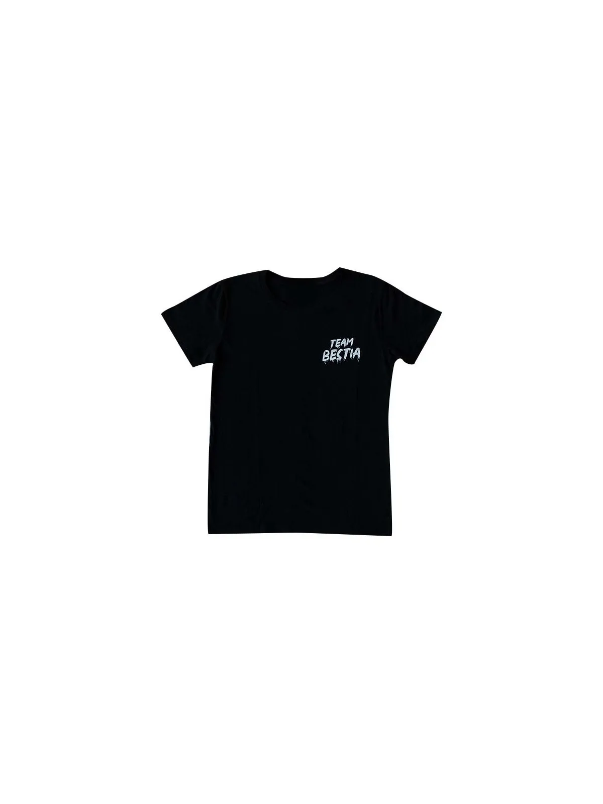 Damski T-shirt TEAM BESTIA Czarno-biały