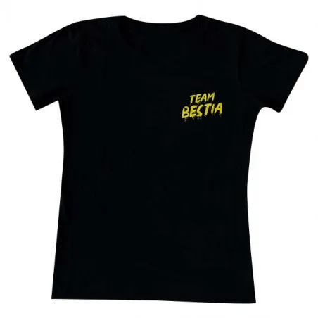 Damski T-shirt TEAM BESTIA Czarno-żółty
