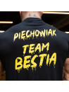 Męski T-shirt TEAM BESTIA Czarno-żółty