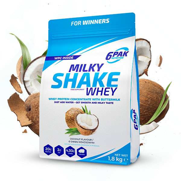 Odżywka białkowa Milky Shake Whey - 1800g - Coconut