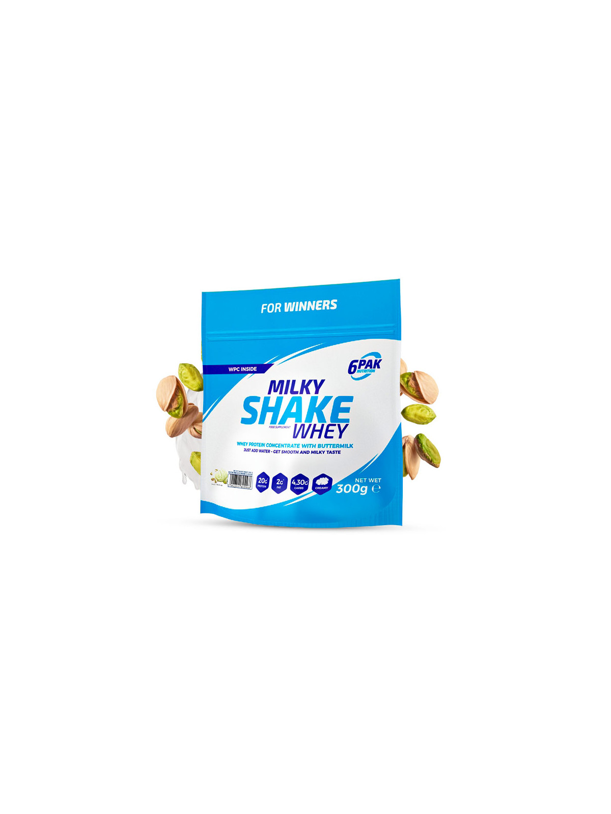 Odżywka białkowa Milky Shake Whey - 300g - Pistachio Ice Cream