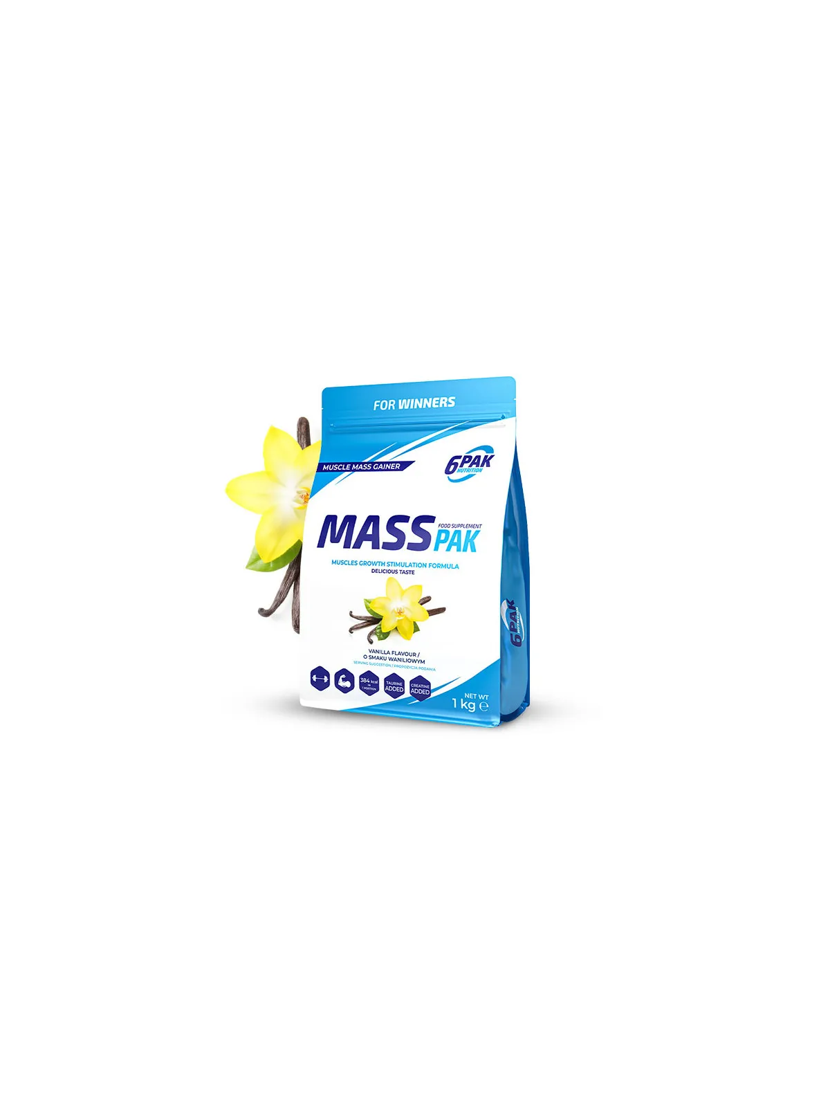 Gainer MASS PAK - 1 kg - Vanilla