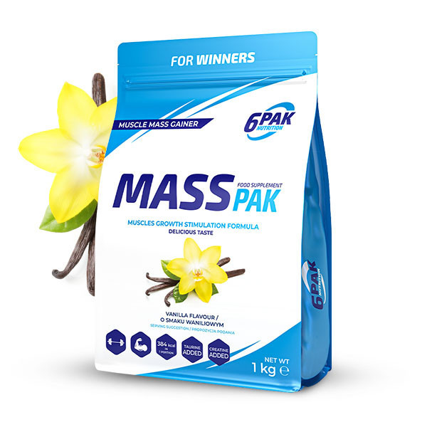 Gainer MASS PAK - 1 kg - Vanilla