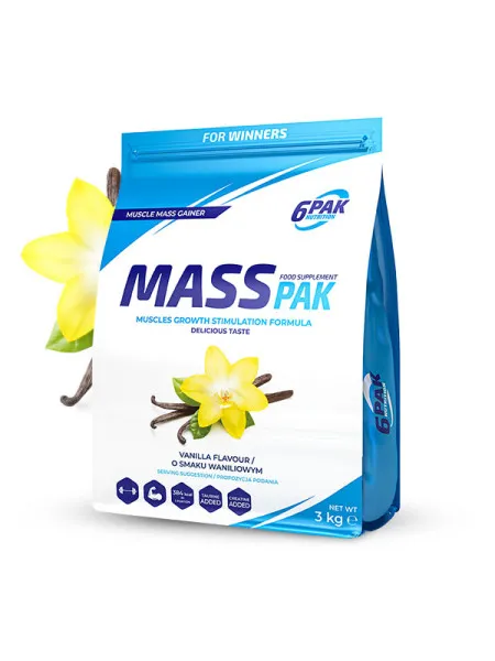 Gainer MASS PAK - 1 kg - Vanilla