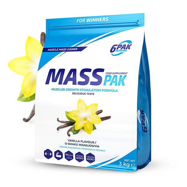 Gainer MASS PAK - 1 kg - Vanilla