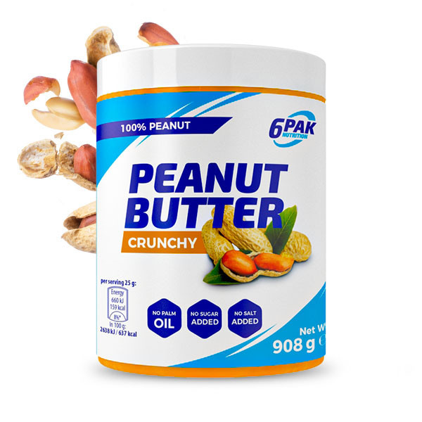 Peanut Butter Crunchy - Krem orzechowy - 908g