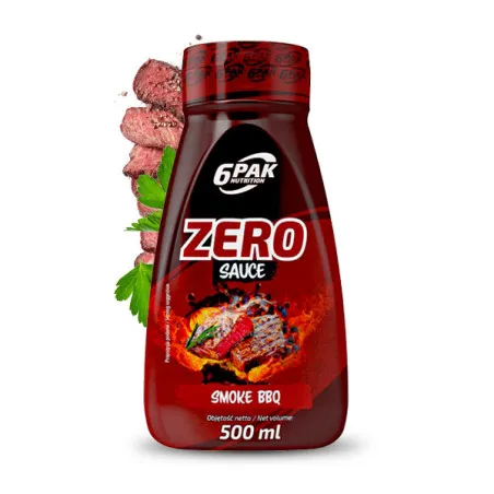 Sauce ZERO Smoke BBQ - Sos ZERO Bez dodatku cukru - 500ml