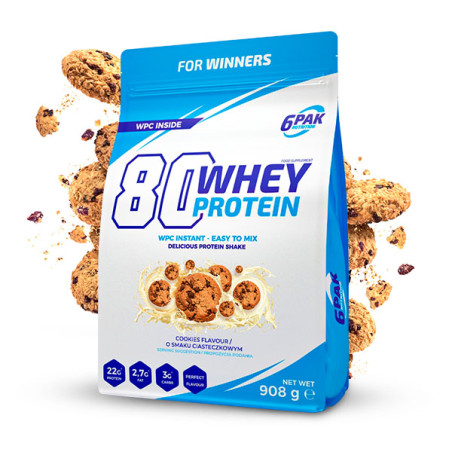 Białko 80 Whey Protein - 908g - Cookies