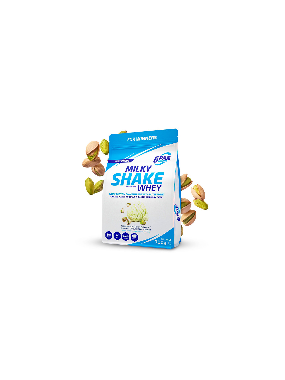 Odżywka białkowa Milky Shake Whey - 700g - Pistachio Ice Cream