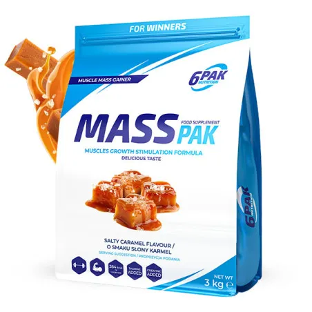 Gainer MASS PAK - 3 kg - Salted Caramel