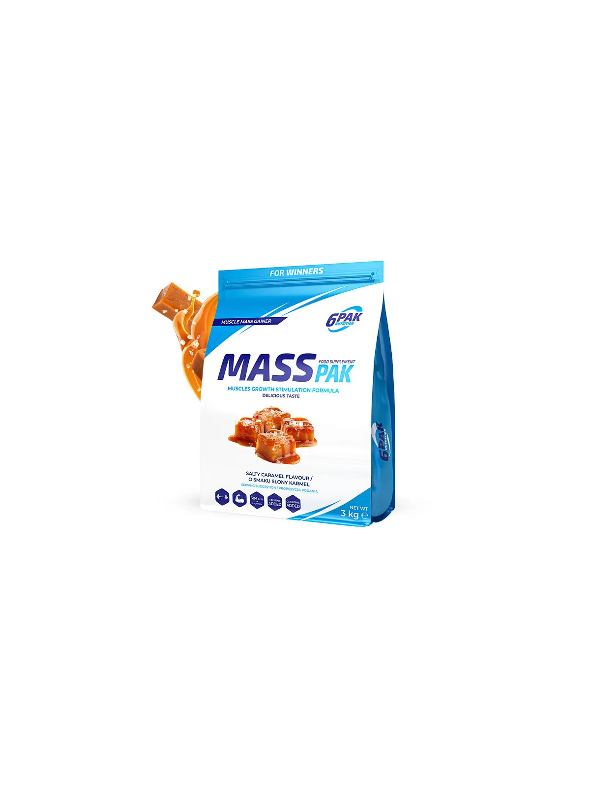 Gainer MASS PAK - 3 kg - Salted Caramel