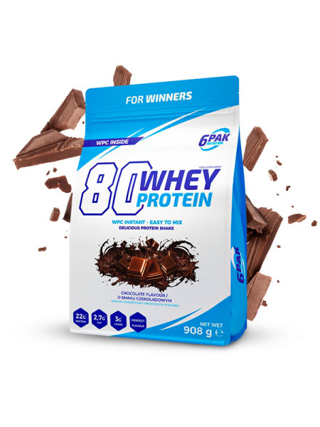 Białko 80 Whey Protein - 908g - Chocolate