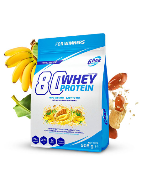 Białko 80 Whey Protein - 908g - Peanut Butter-Banana