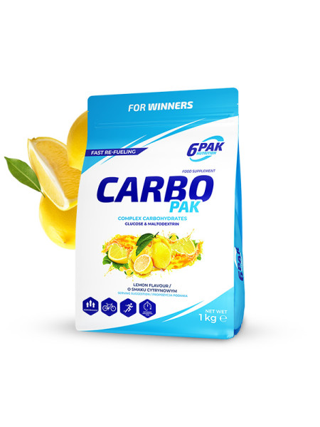 Carbo PAK - Węglowodany w proszku - 1000g - Lemon Carbo PAK - Węglowodany w proszku - 1000g - Lemon