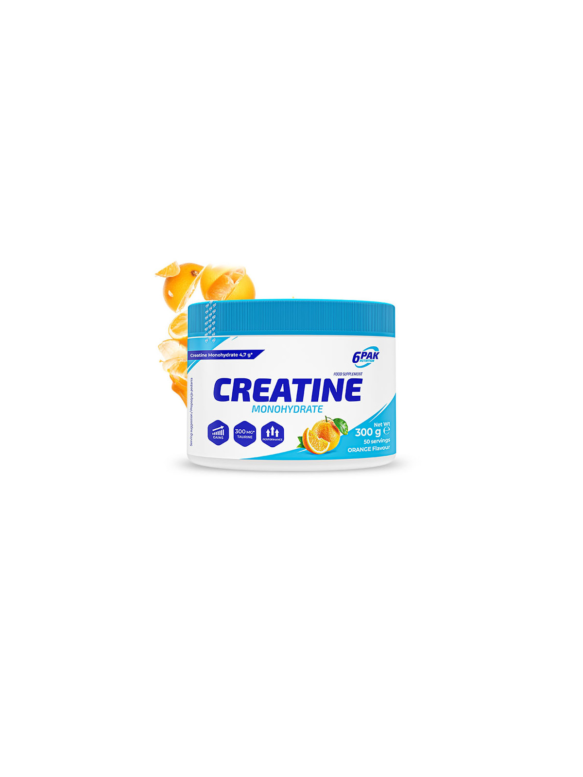 Creatine Monohydrate - Kreatyna w proszku - 300g - Orange