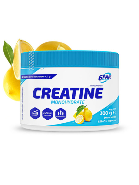 Creatine Monohydrate - Kreatyna w proszku - 300g - Lemon