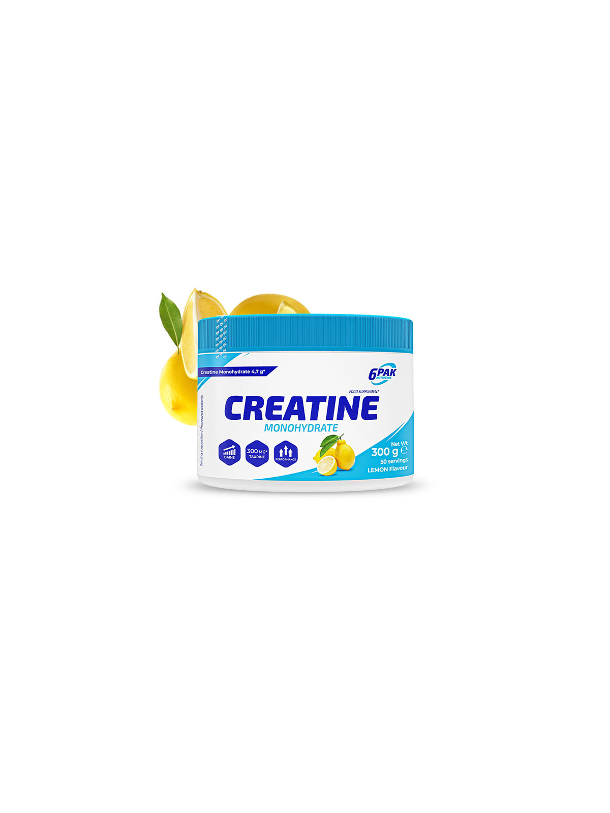Creatine Monohydrate - Kreatyna w proszku - 300g - Lemon