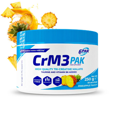 CrM3 PAK - Kreatyna w proszku - 250g - Pineapple