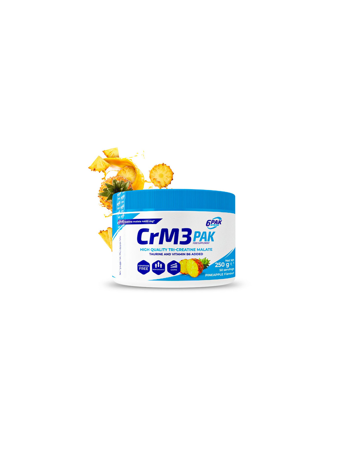 CrM3 PAK - Kreatyna w proszku - 250g - Pineapple
