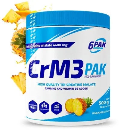 CrM3 PAK - Kreatyna w proszku - 500g - Pineapple