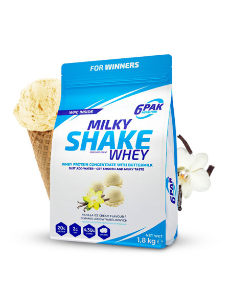 Odżywka białkowa Milky Shake Whey - 1800g - Vanilla Ice Cream Odżywka białkowa Milky Shake Whey - 1800g - Vanilla Ice Cream