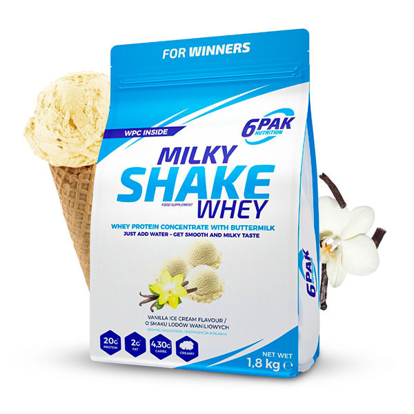 Odżywka białkowa Milky Shake Whey - 1800g - Vanilla Ice Cream