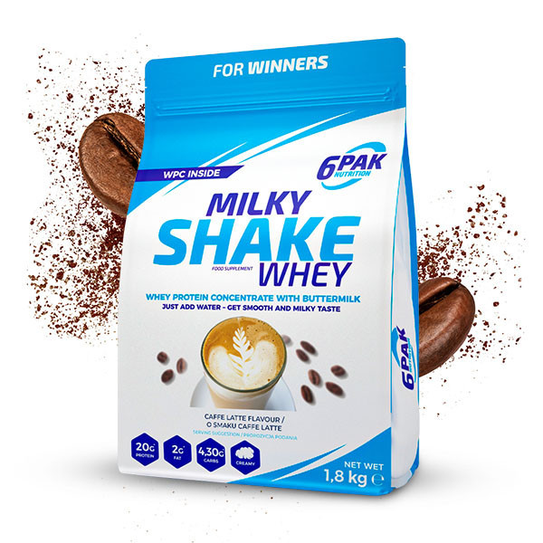 Odżywka białkowa Milky Shake Whey - 1800g - Caffe Latte