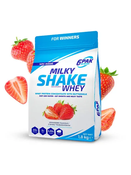 Odżywka białkowa Milky Shake Whey - 1800g - Strawberry