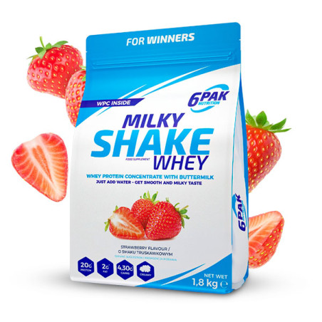 Odżywka białkowa Milky Shake Whey - 1800g - Strawberry