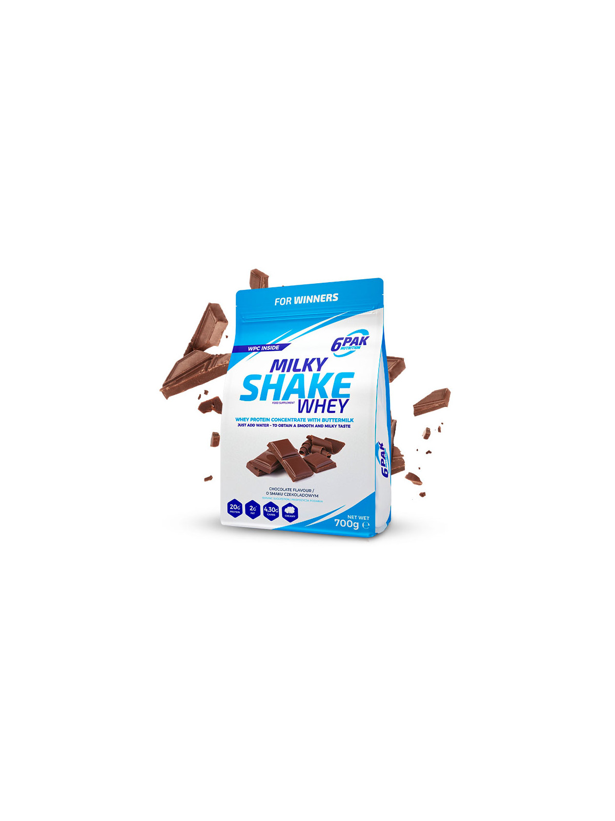 Odżywka Białkowa Milky Shake Whey 700g Sklep 6pak Nutrition