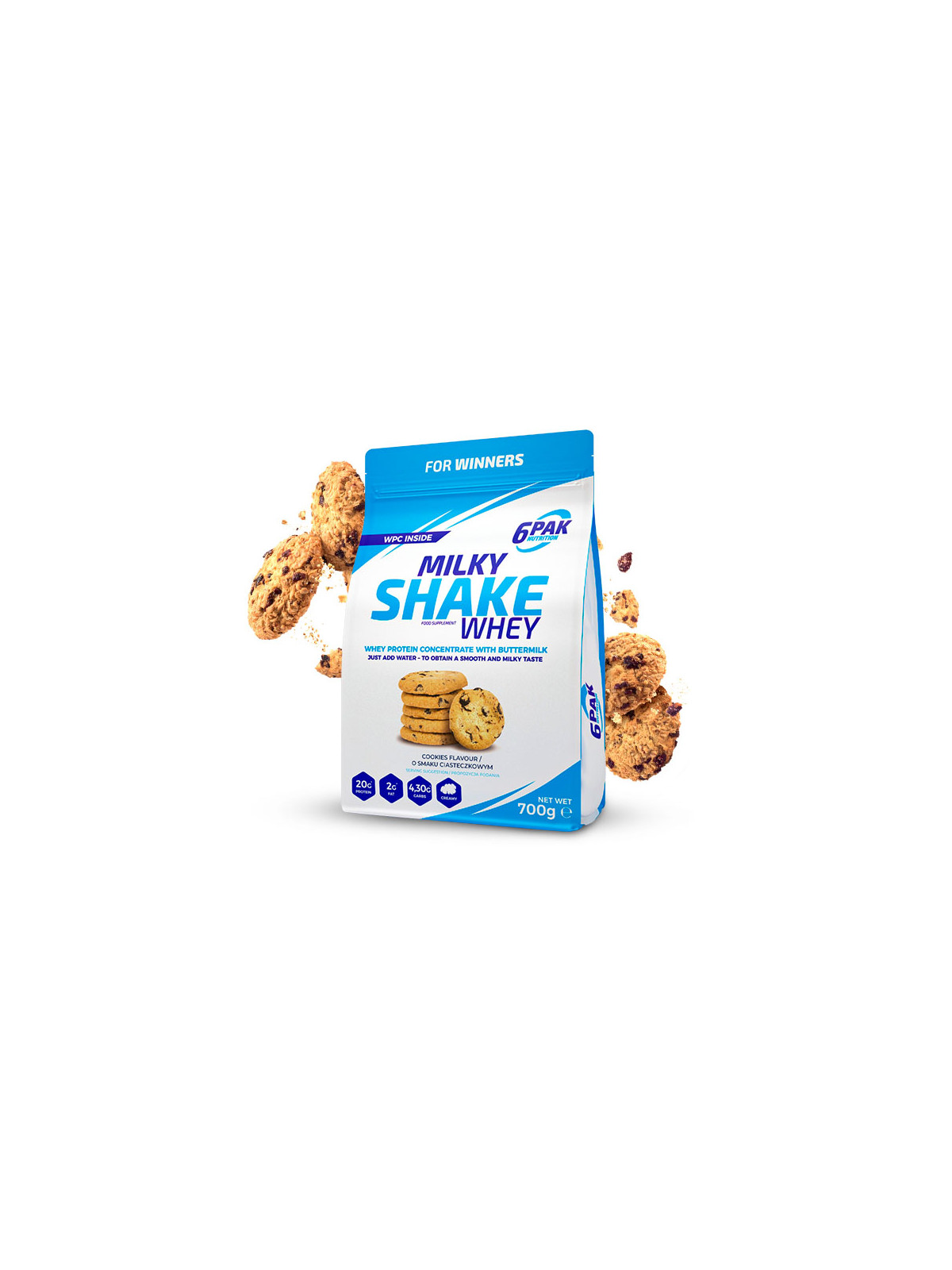 Odżywka białkowa Milky Shake Whey - 700g - Cookies