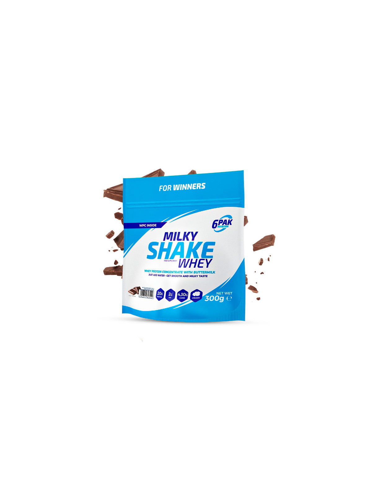 Odżywka białkowa Milky Shake Whey - 300g - Chocolate