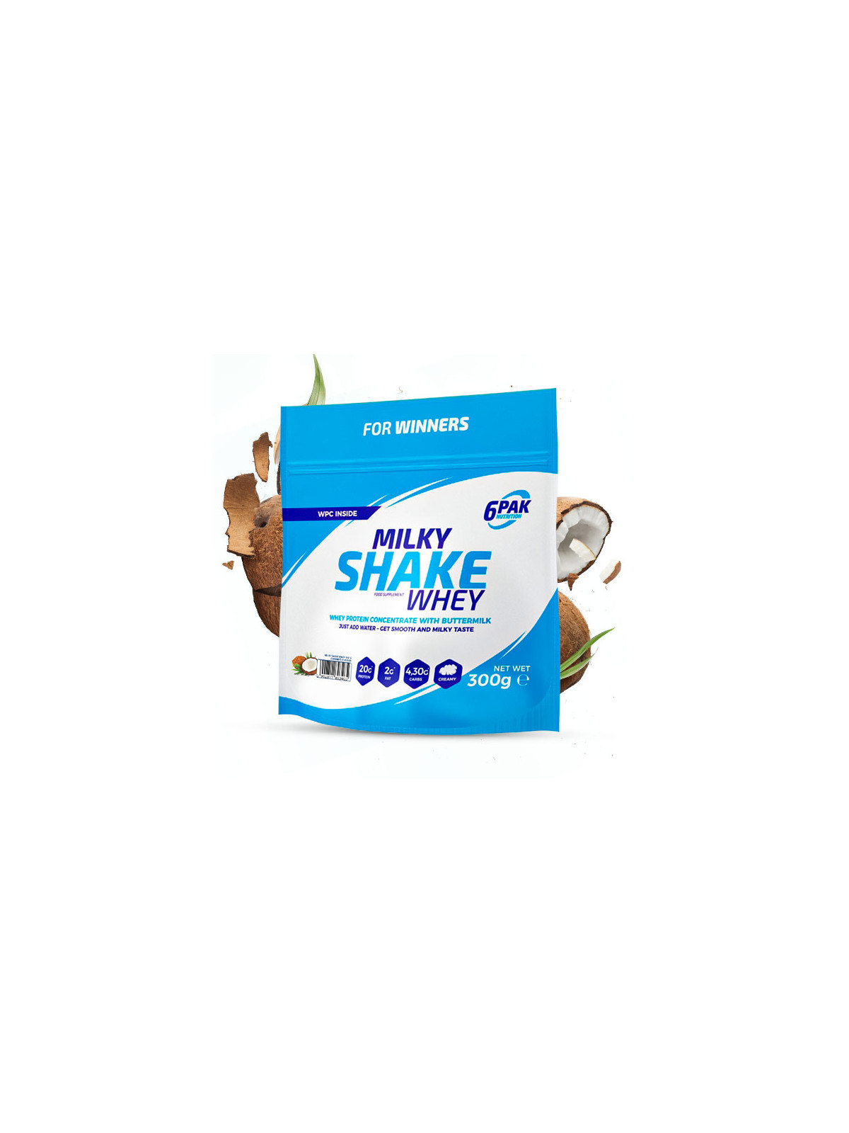Odżywka białkowa Milky Shake Whey - 300g - Coconut