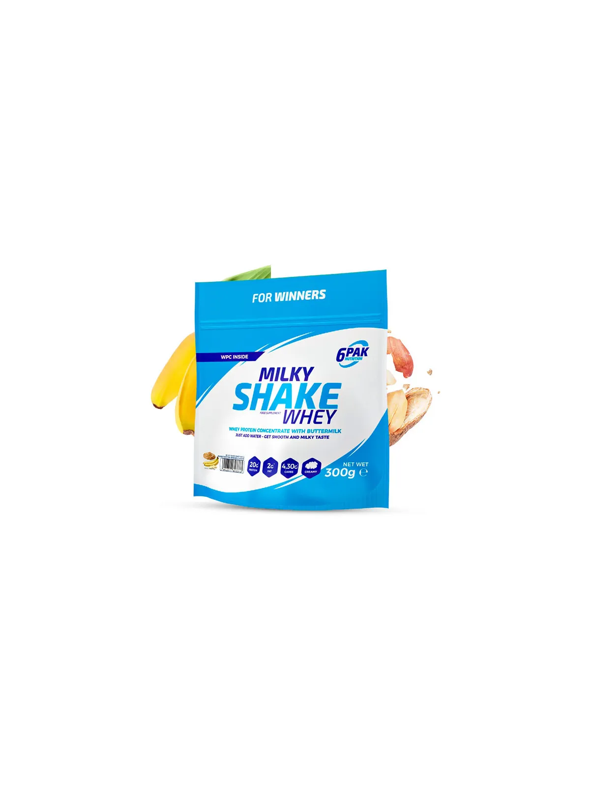 Odżywka białkowa Milky Shake Whey - 300g - Peanut Butter-Banana