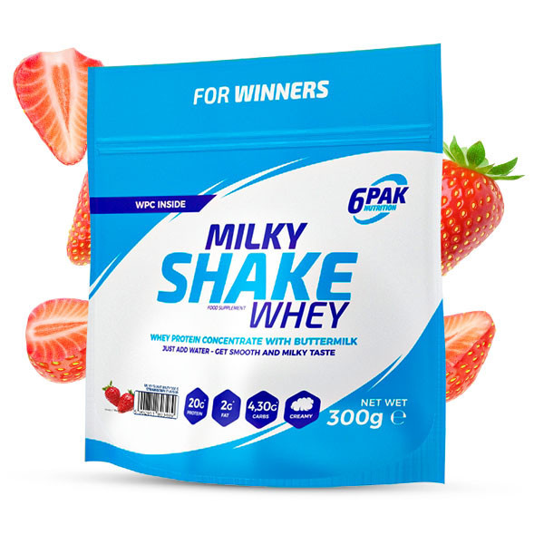 Odżywka białkowa Milky Shake Whey - 300g - Strawberry