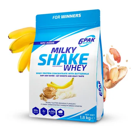 Odżywka białkowa Milky Shake Whey - 1800g - Peanut Butter-Banana